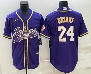 Men's Los Angeles Lakers #24 Kobe Bryant Purple With Patch Cool Base Stitched Baseball Jersey,We sell and wholesale Men's Los Angeles Lakers #24 Kobe Bryant Purple With Patch Cool Base Stitched Baseball Jersey on line form chian!